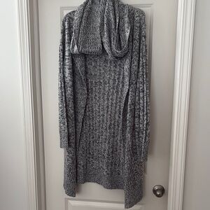 Planet Gold Gray Cardigan Sweater with Chunky Knit